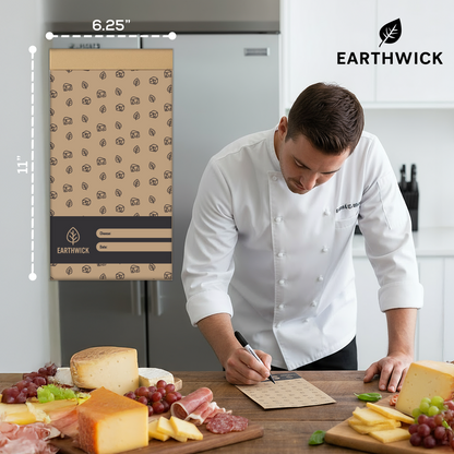Cheese And Deli Storage 20 Breathable Wax Bags Cheese Storage Paper, Compostable, Biodegradable, and Plastic-Free Paper to Keep Cheese and Charcuterie Fresh, Kitchen Organization 6.25 x 11 inch